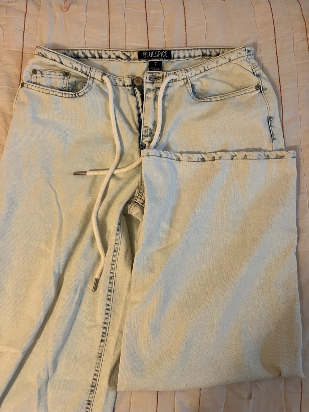 LOW RISE DRAWSTRING PANTS - Picture 2 of 5